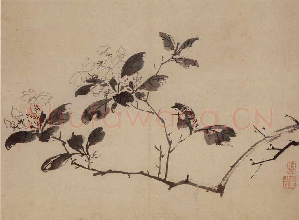 陈淳《花卉图》书画作品