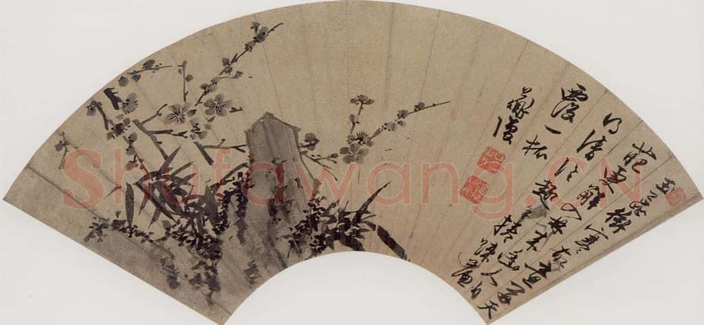 陈淳《梅竹图》书画作品