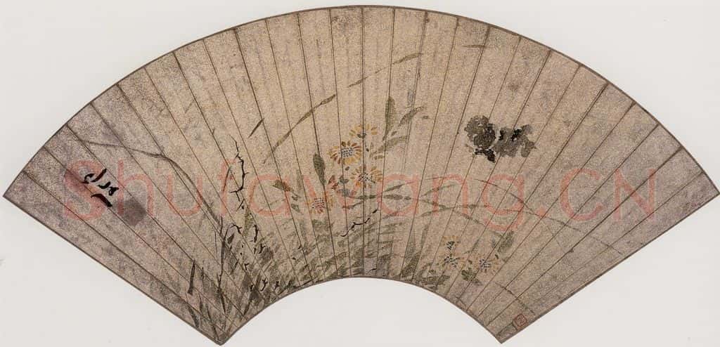 陈淳《花蝶图》书画作品