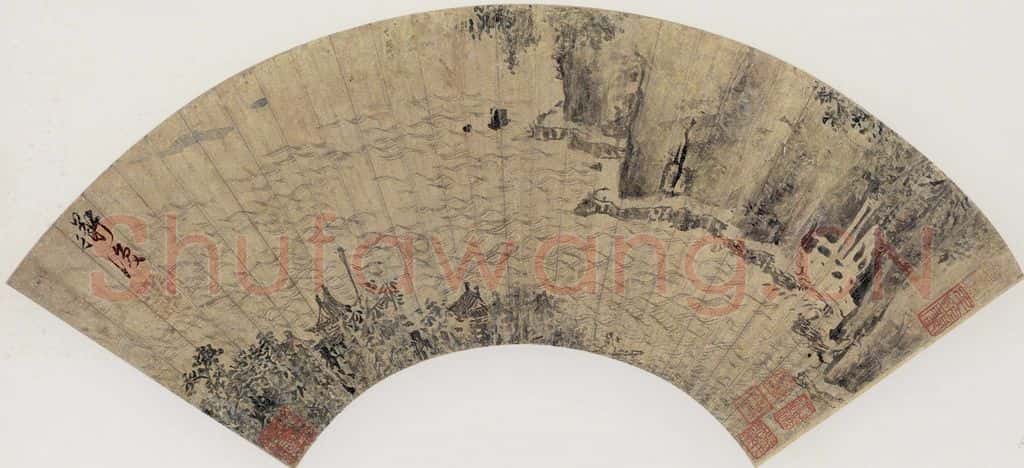 陈淳《山水图》书画作品
