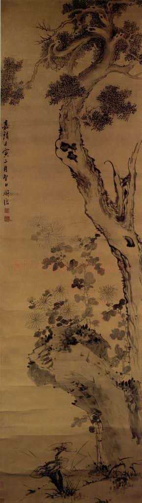  陈淳《花卉图》书画作品