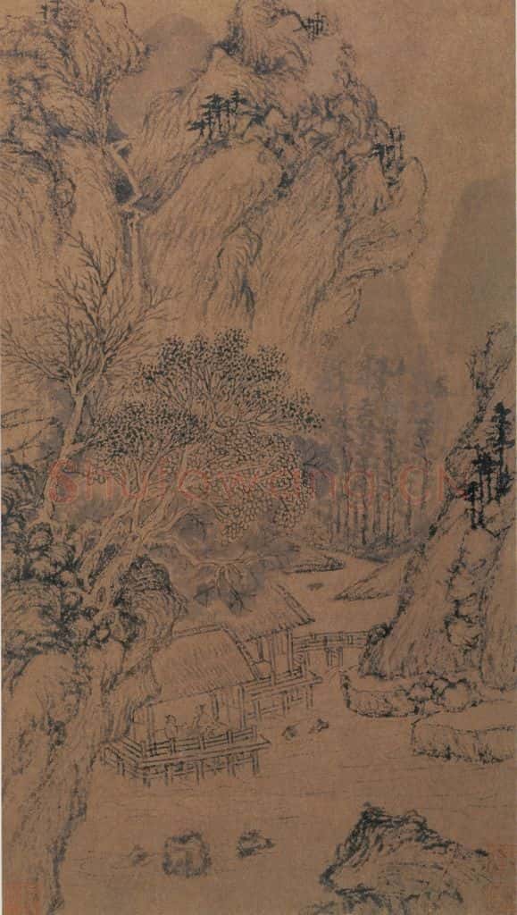 不明 文征明《山水图》书画作品