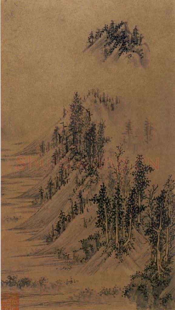 不明 文征明《山水图》书画作品
