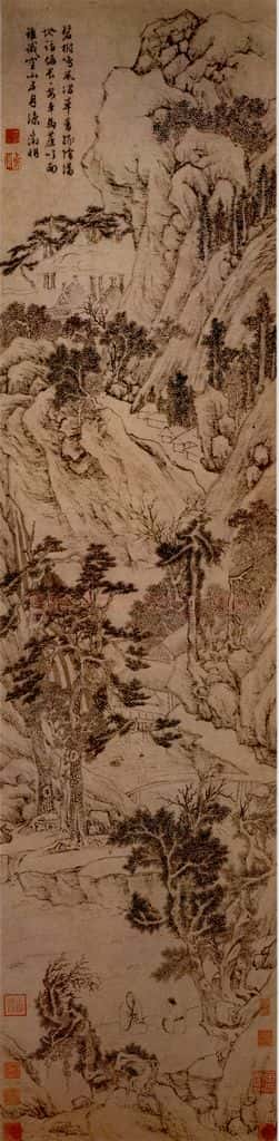 不明 文征明《绿荫清话图》书画作品