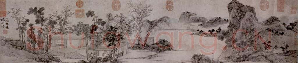 不明 文征明《林榭煎茶图》书画作品