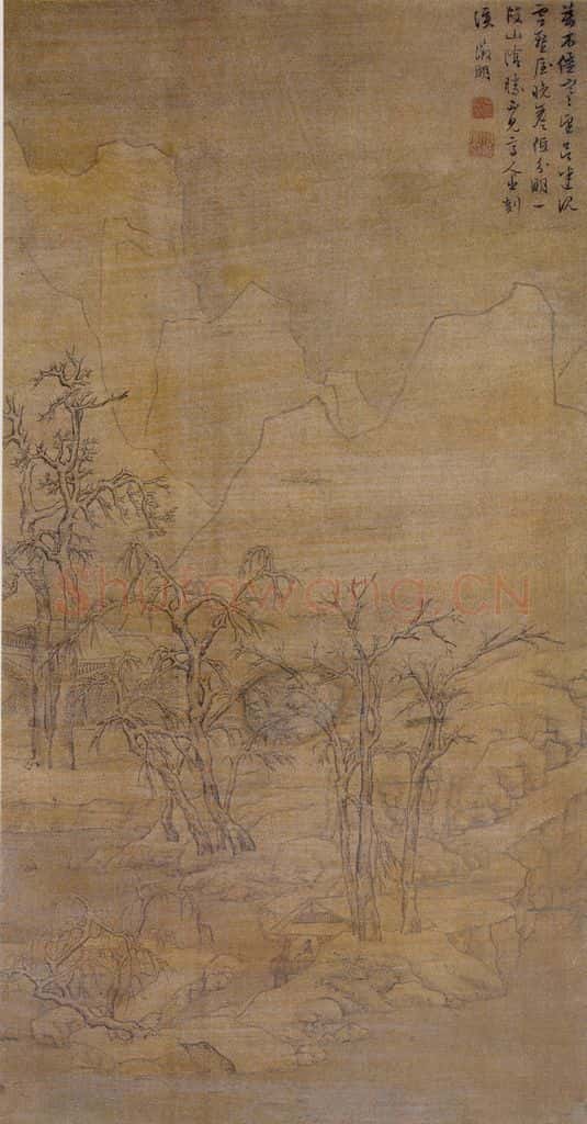 不明 文征明《山阴晴雪图》书画作品