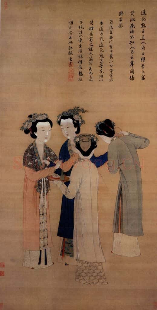 不明 唐寅《王蜀宫妓图》书画作品