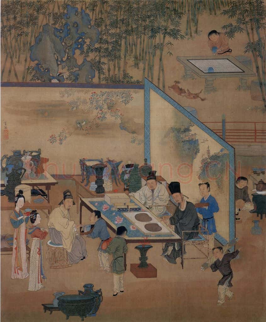 不明 仇英《人物故事图》书画作品