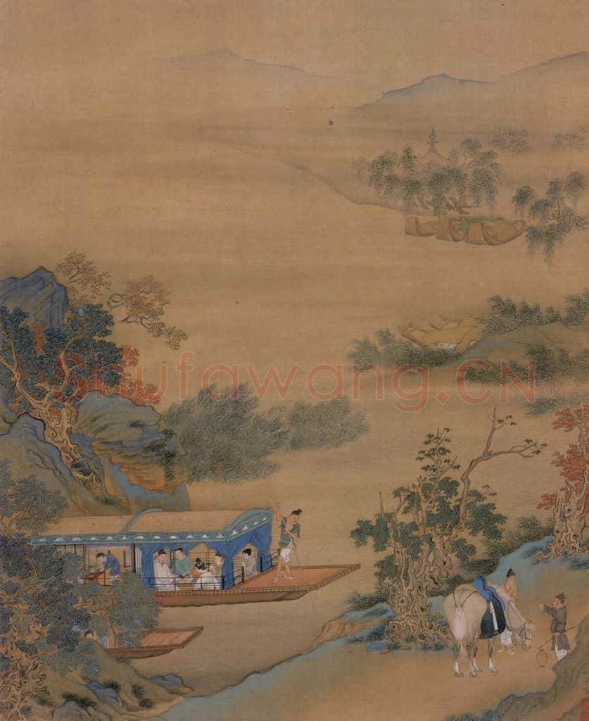 不明 仇英《人物故事图》书画作品