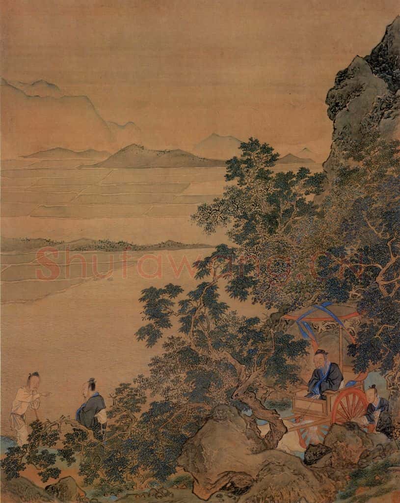 不明 仇英《人物故事图》书画作品