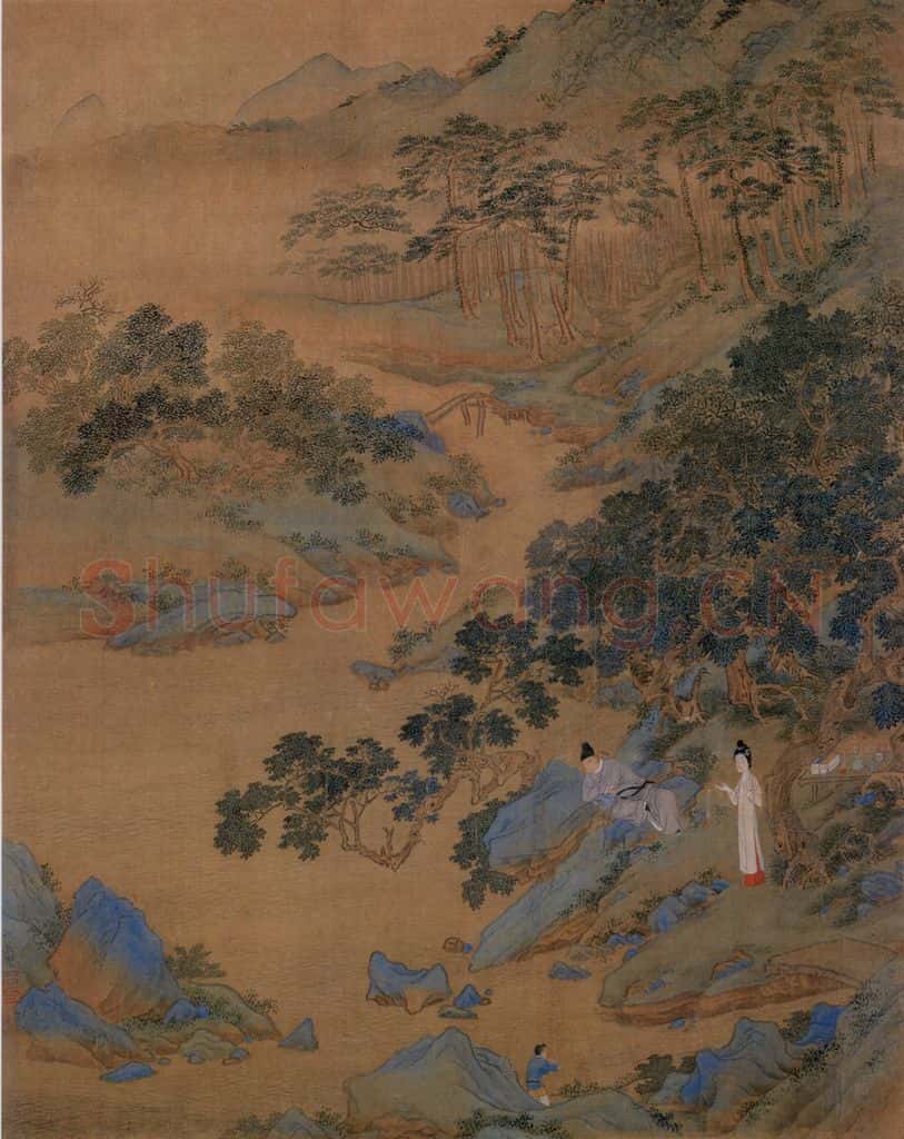 不明 仇英《人物故事图》书画作品