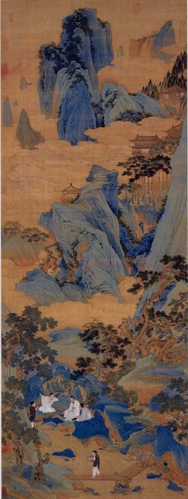 不明 仇英《桃源仙境图》书画作品