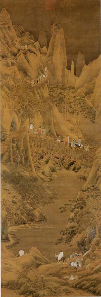 不明 仇英《剑阁图》书画作品