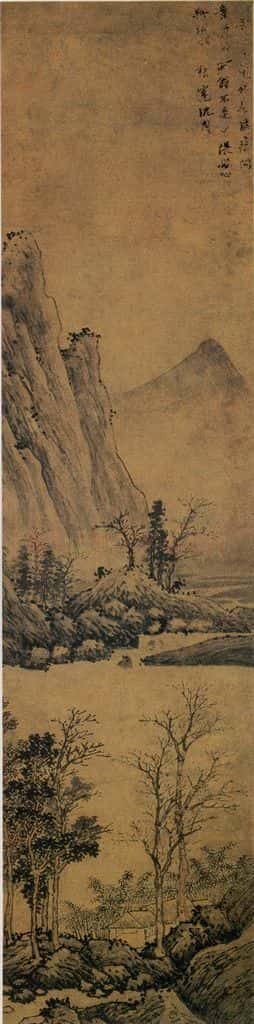 不明 沈周《秋江图》书画作品