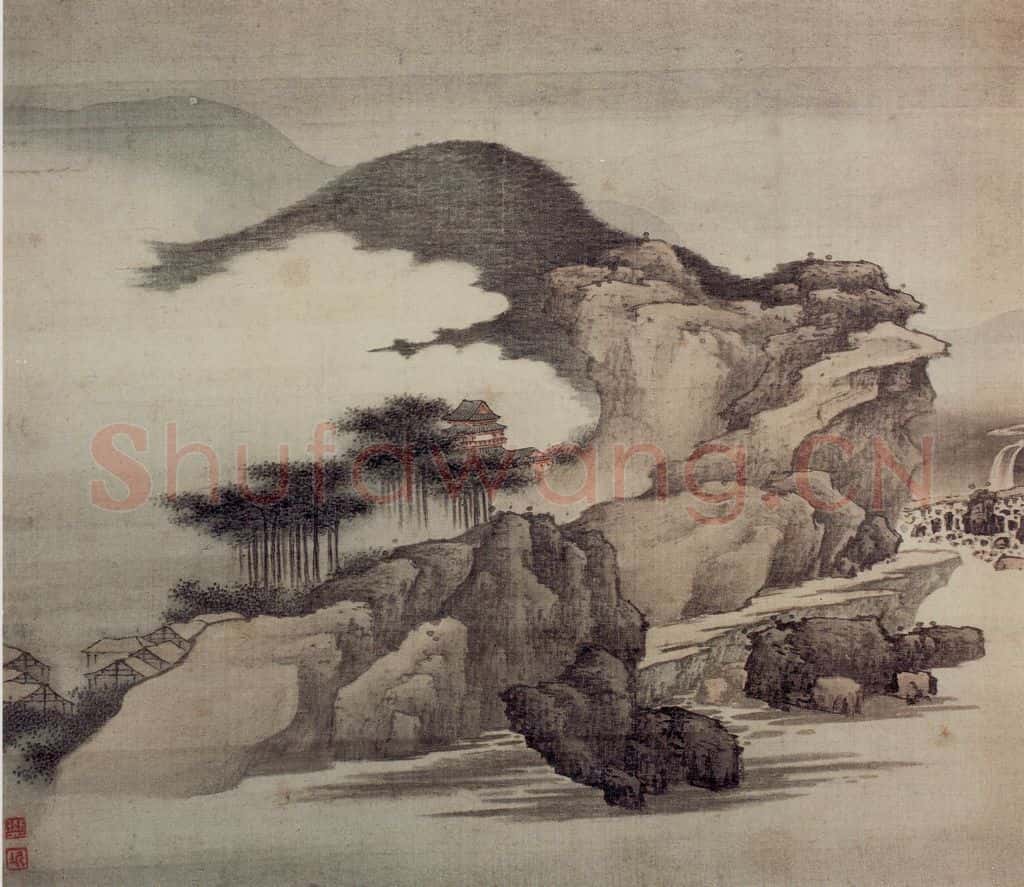 明末清初 樊圻《山水册》书画作品