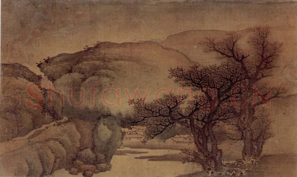 明末清初 樊圻《山水册》书画作品