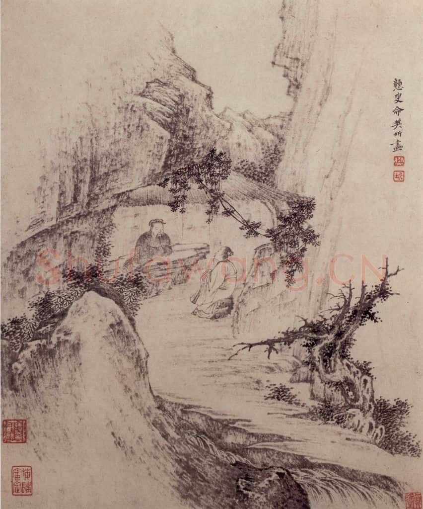 明末清初 樊圻《山水》书画作品