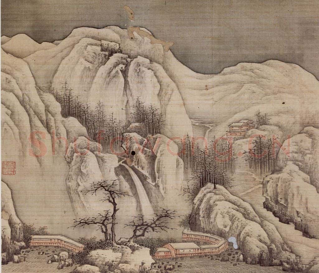 明末清初 樊圻《山水册》书画作品