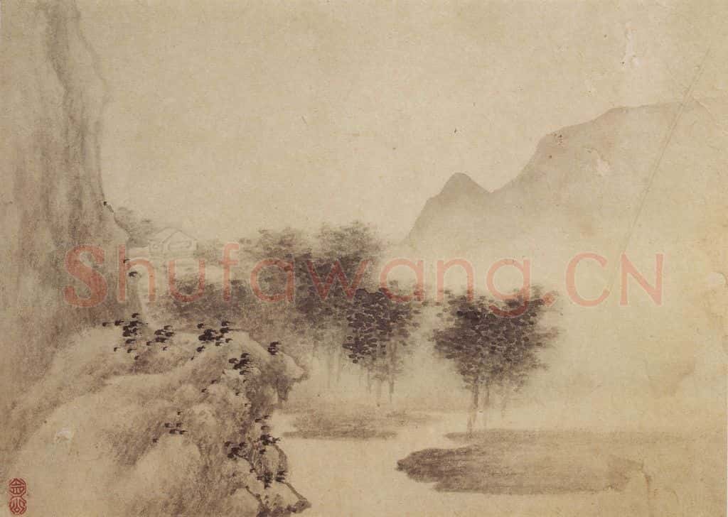 1687 樊圻《山水册》书画作品