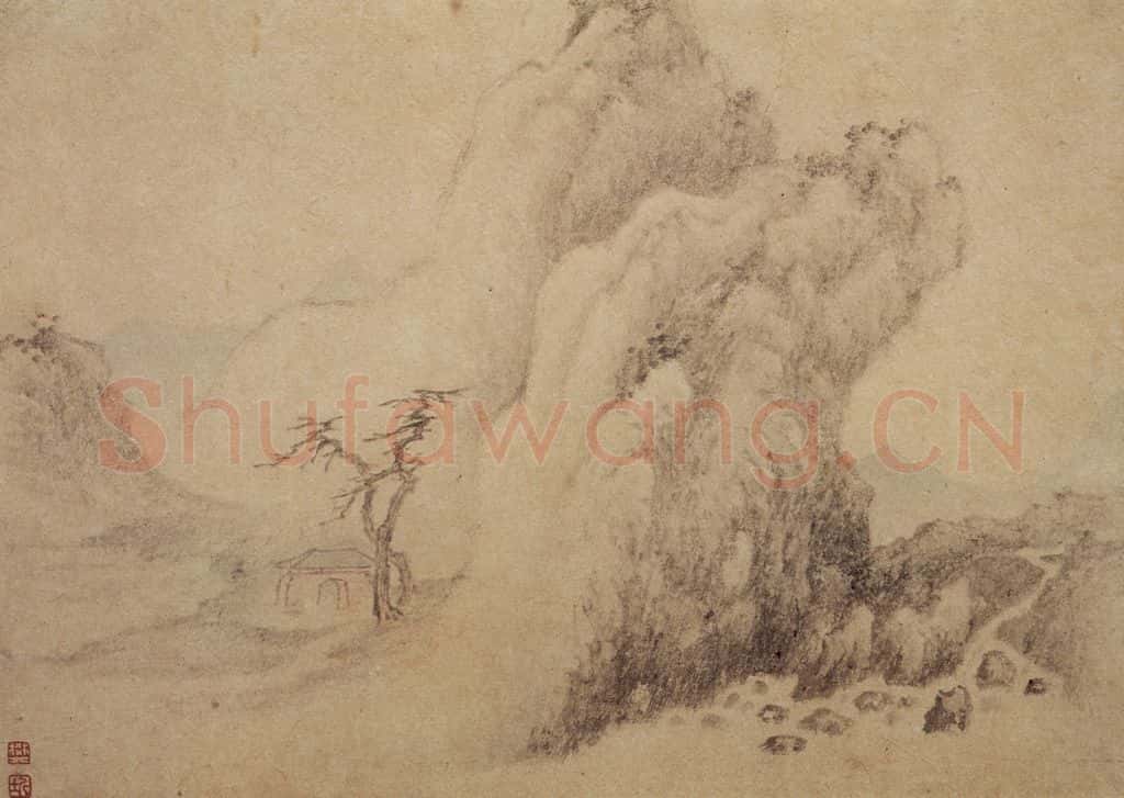 1687 樊圻《山水册》书画作品
