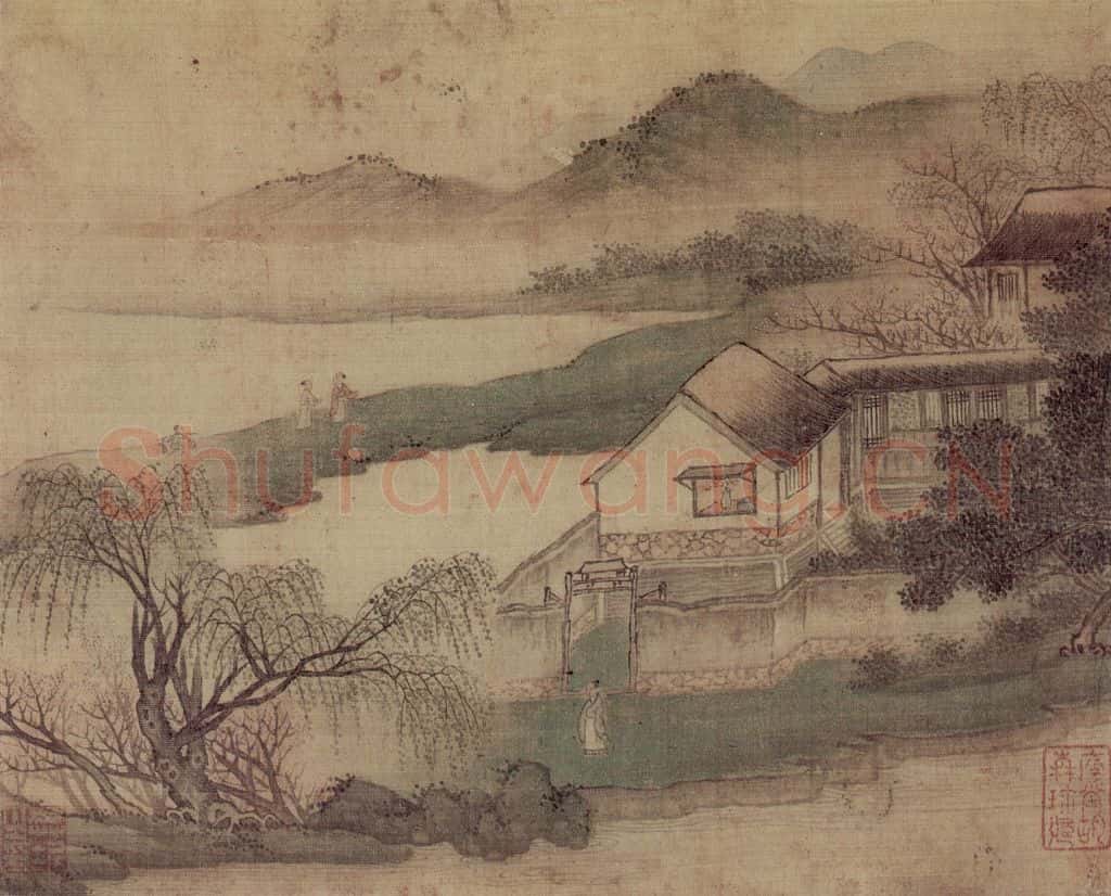 明末清初 樊圻《山水册》书画作品