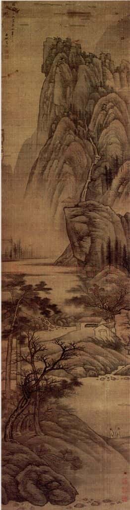 明末清初 高岑《仿黄子久富春山居图》书画作品