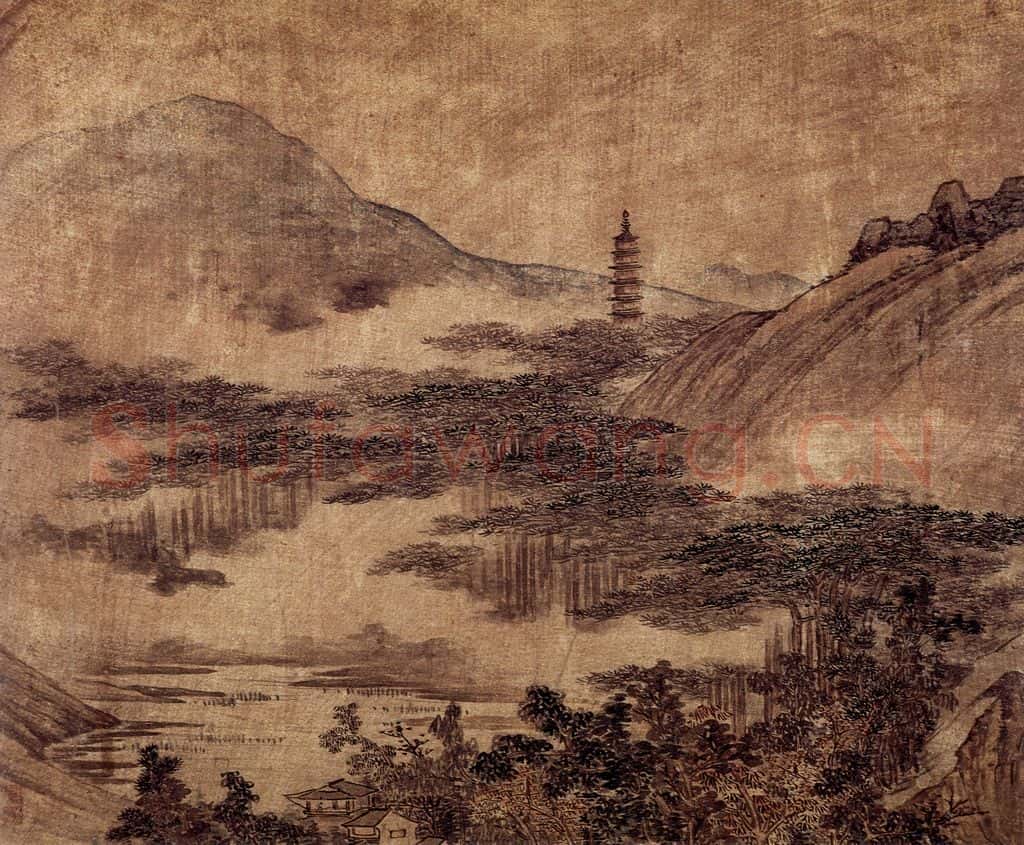 1660 邹喆《山水》书画作品