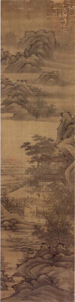 明末清初 吴宏《山水》书画作品