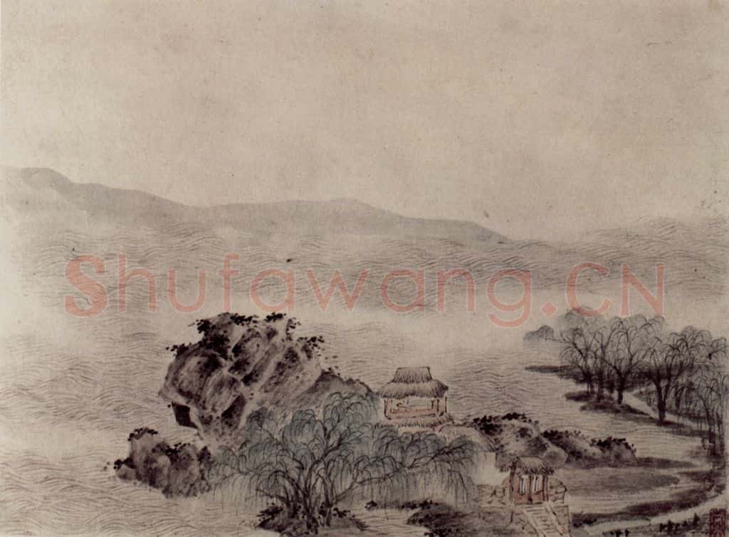 1647 叶欣《山水册》书画作品