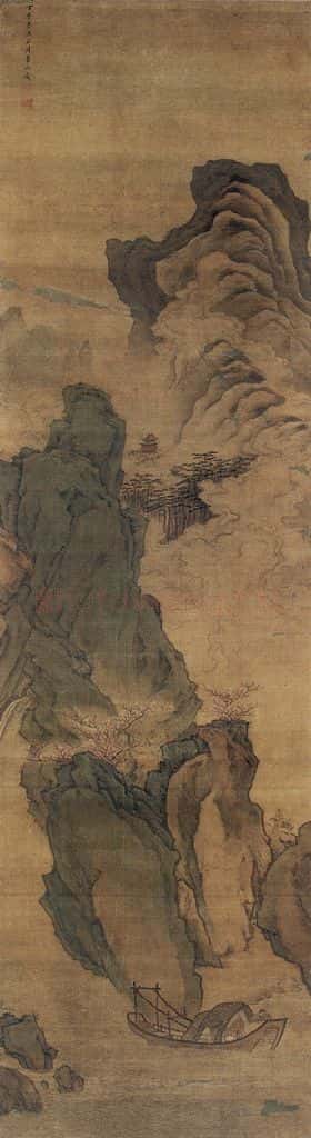 1667 叶欣《春游图》书画作品