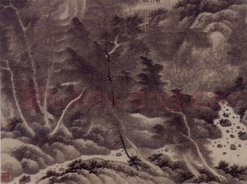 1657 龚贤《山水册》书画作品