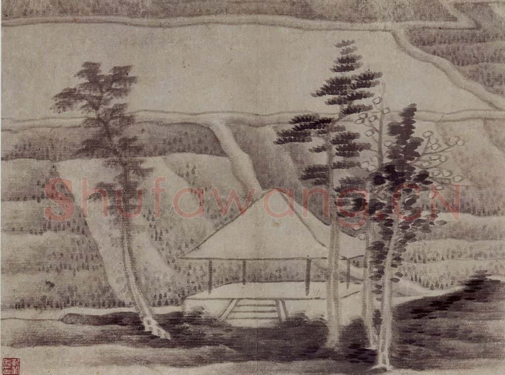 1657 龚贤《山水册》书画作品