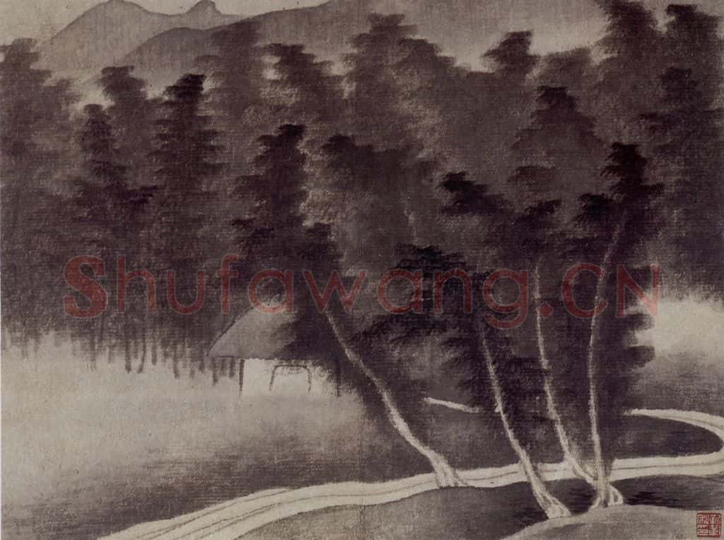 1657 龚贤《山水册》书画作品