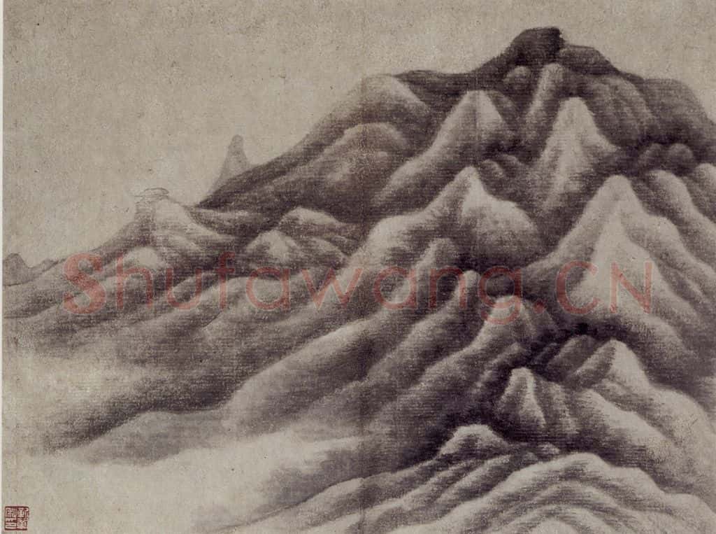 1657 龚贤《山水册》书画作品