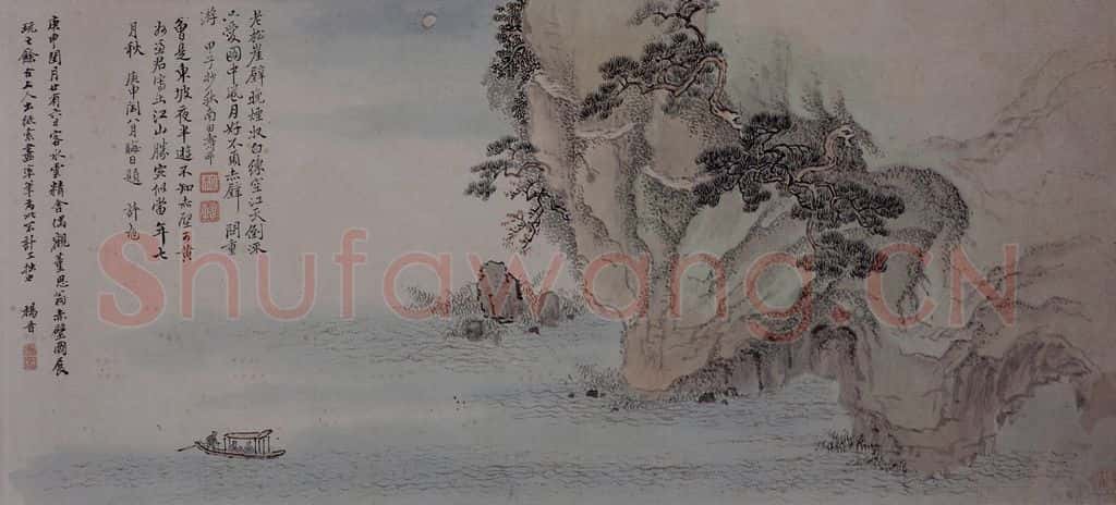 清 杨晋《赤壁图卷》书画作品