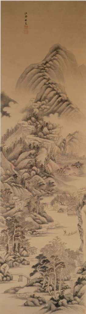 清 王鉴《仿古山水屏》书画作品
