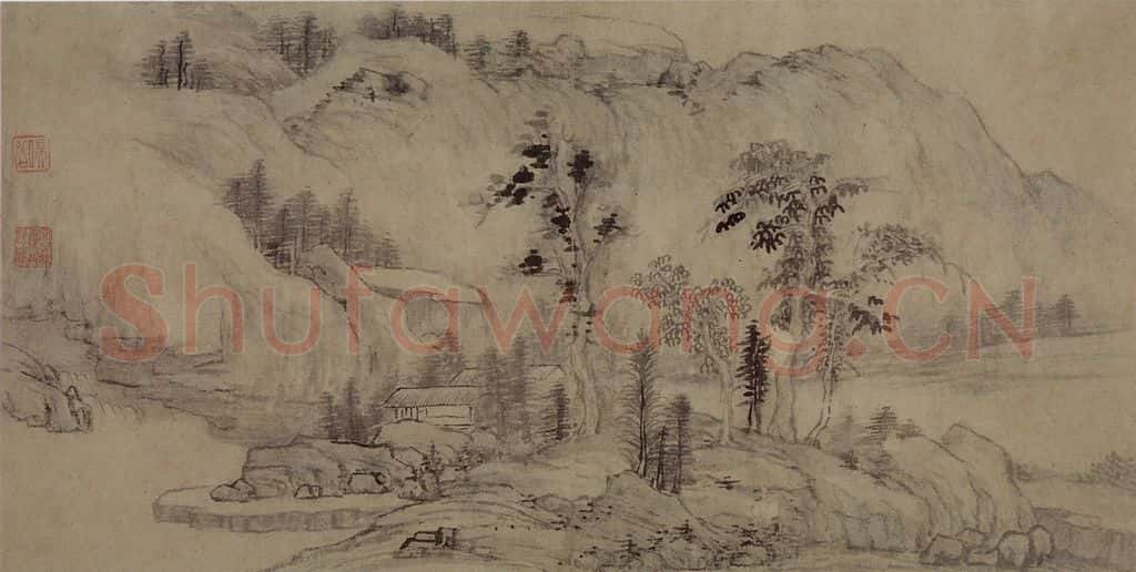 清 程正揆《山水图册》书画作品