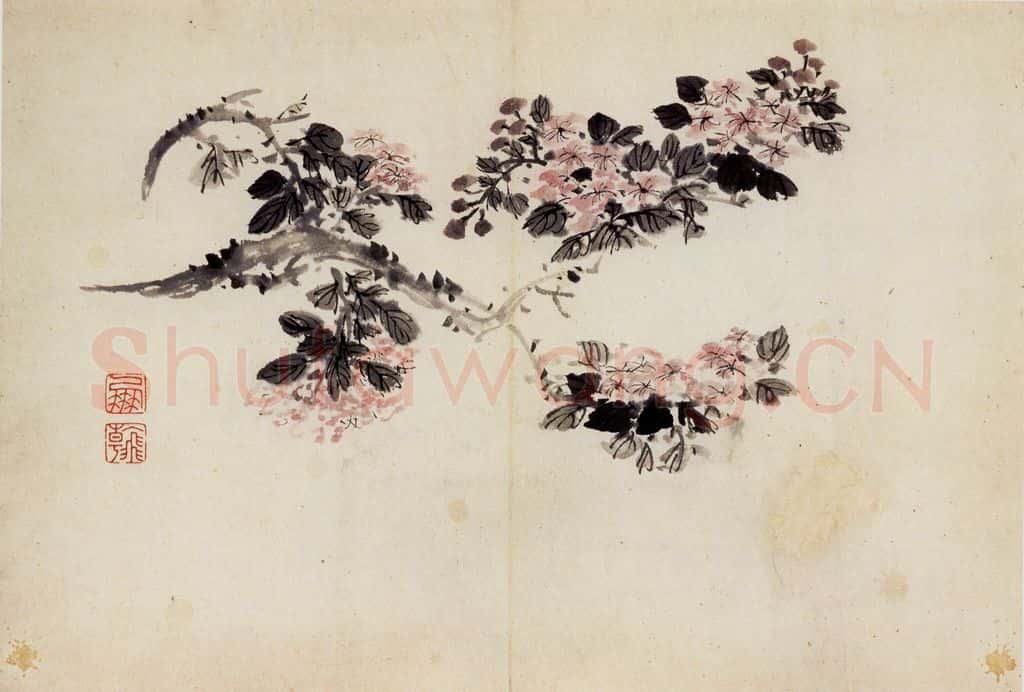 清 高凤翰《花卉册十开》书画作品