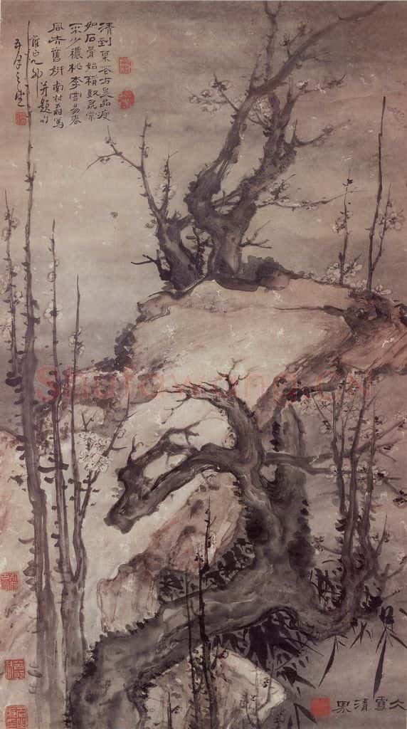 清 高凤翰《冰雪清界图》书画作品