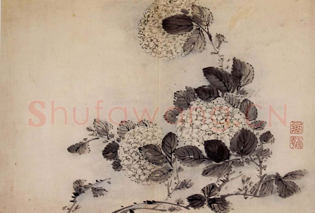 清 高凤翰《花卉册十开》书画作品