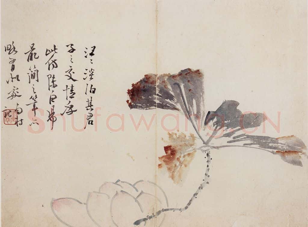 清 高凤翰《花卉册十开》书画作品