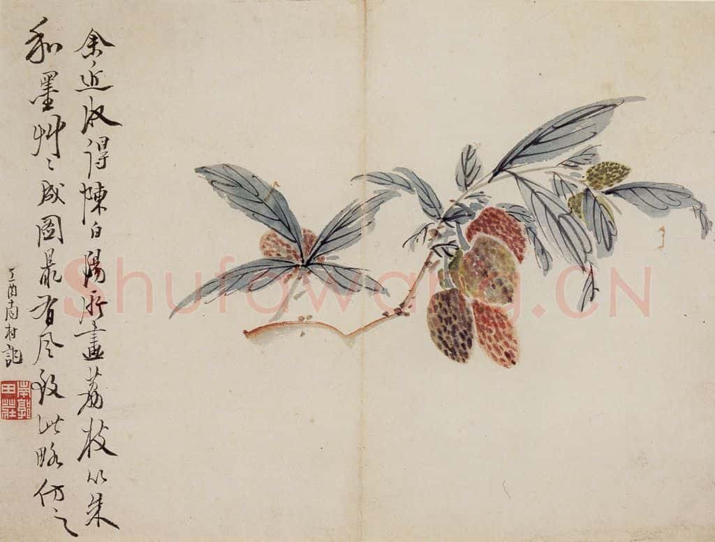 清 高凤翰《花卉册十开》书画作品