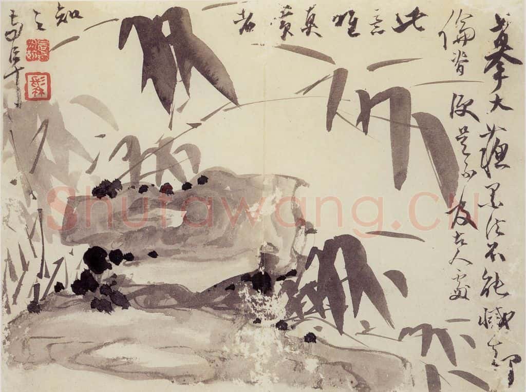 清 高凤翰《花卉册》书画作品