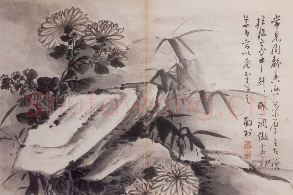 清 高凤翰《花卉册》书画作品