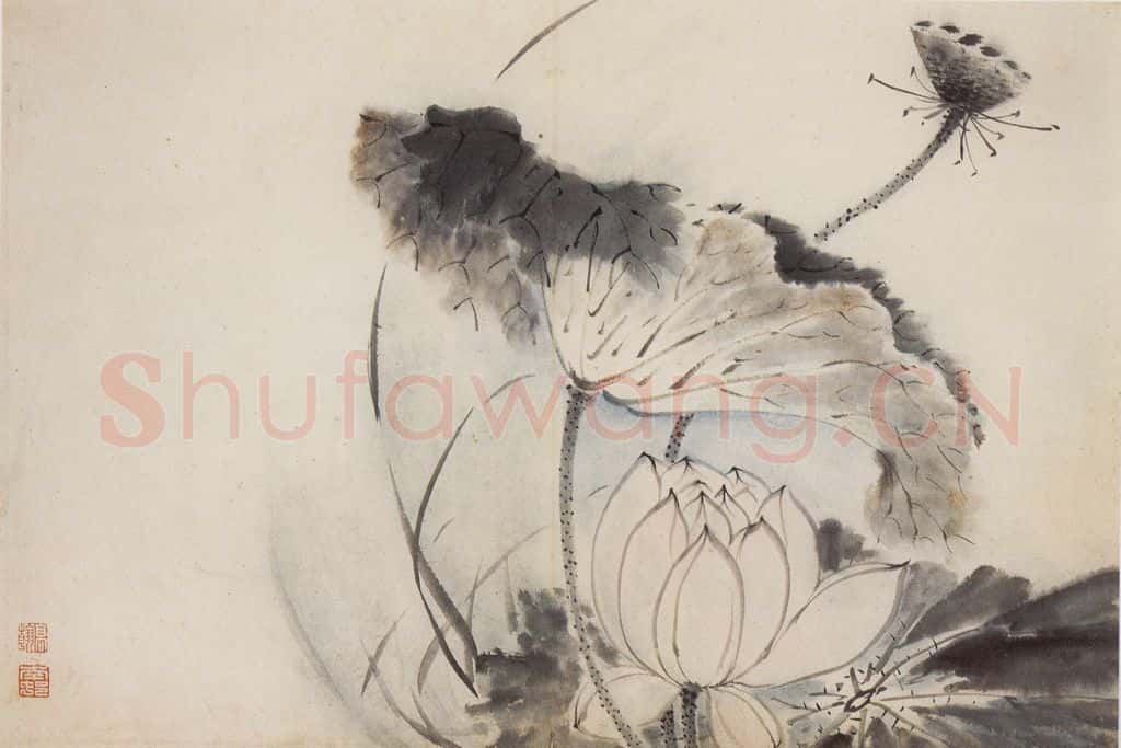 清 高凤翰《花卉册十开》书画作品