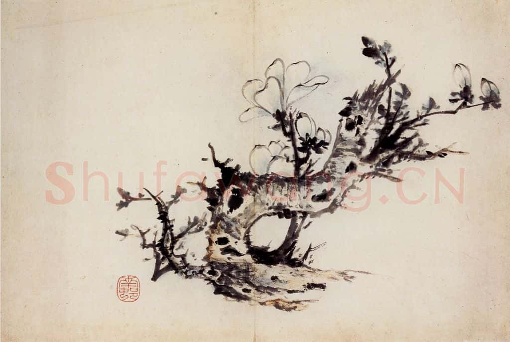 清 高凤翰《花卉册十开》书画作品