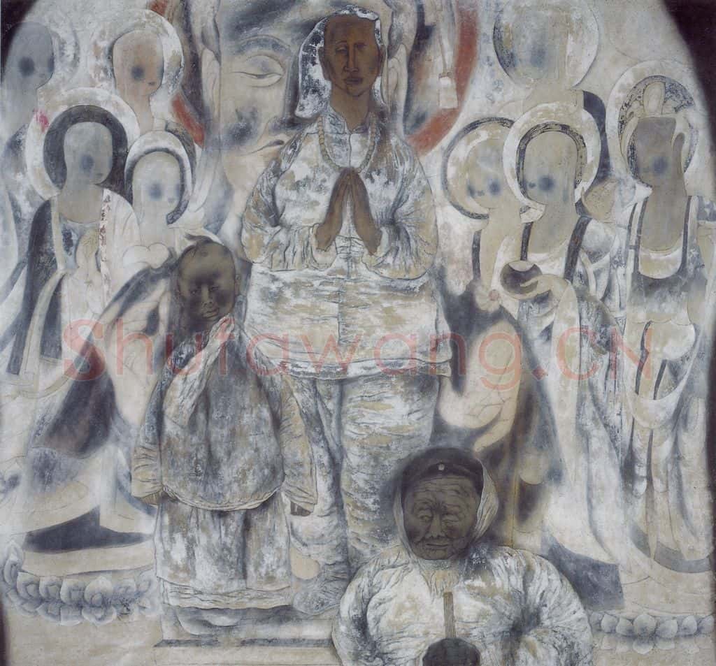 1993年 唐勇力《敦煌之梦》书画作品