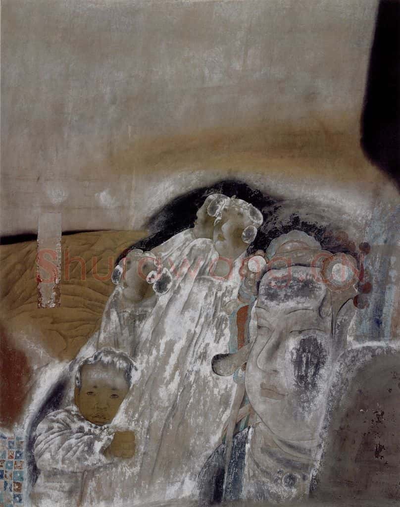 1997年 唐勇力《敦煌之梦》书画作品