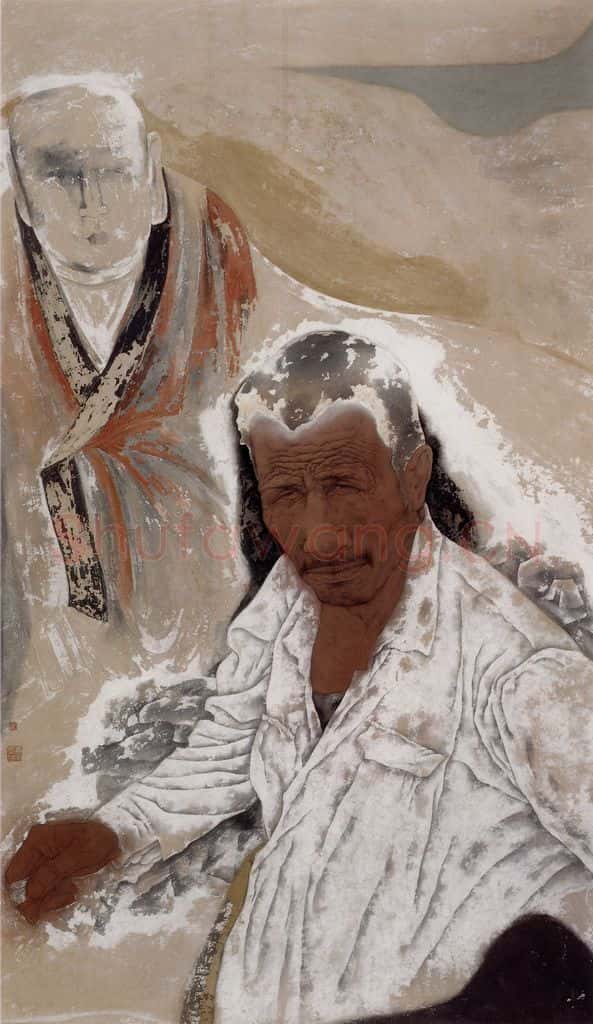 1998年 唐勇力《敦煌之梦》书画作品