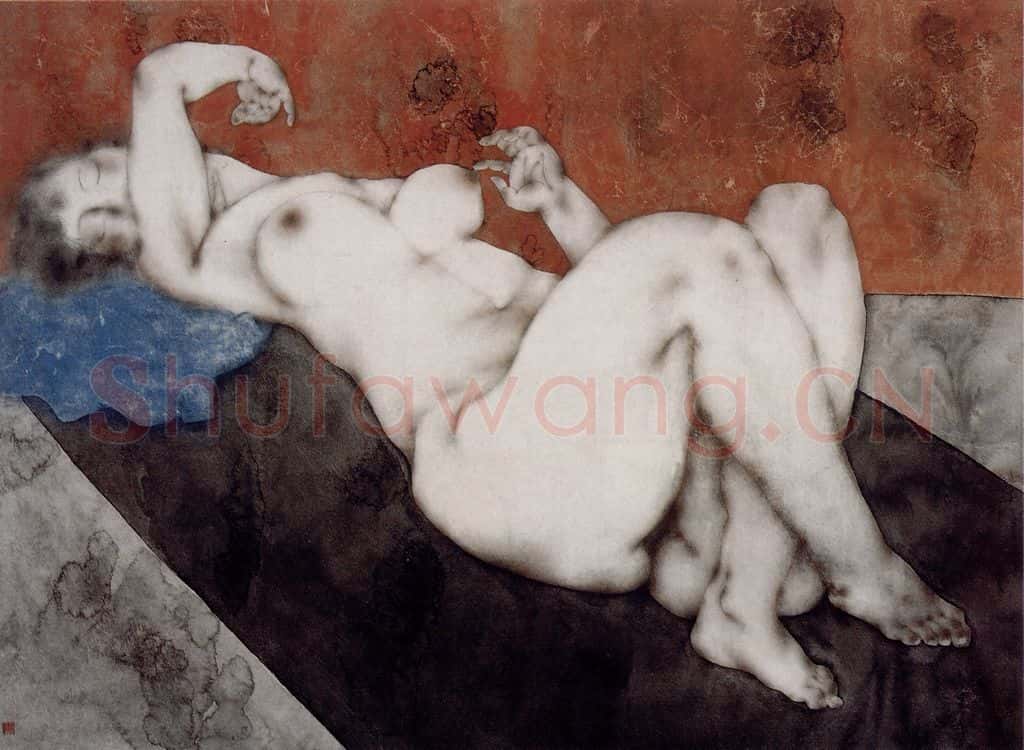 1989年 唐勇力《人体》书画作品